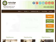Tablet Screenshot of metrodogsmn.com